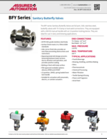 BFY SERIES: SANITARY BUTTERFLY VALVES